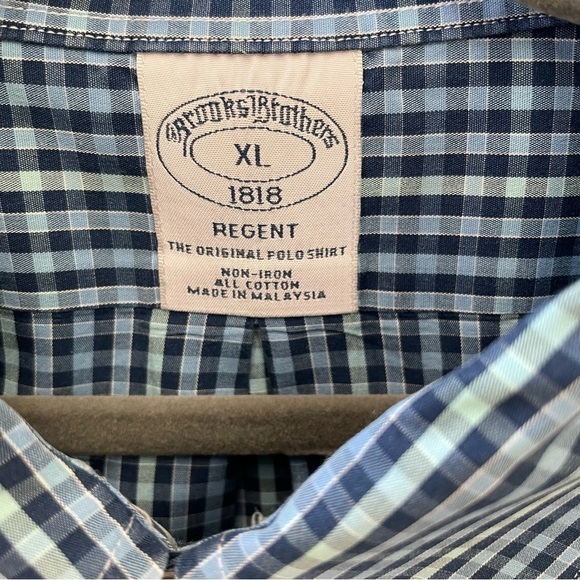 Brooks Brothers Men's Shades of Blue Long Sleeve Button Down Cotton Shirt - Picture 2 of 10